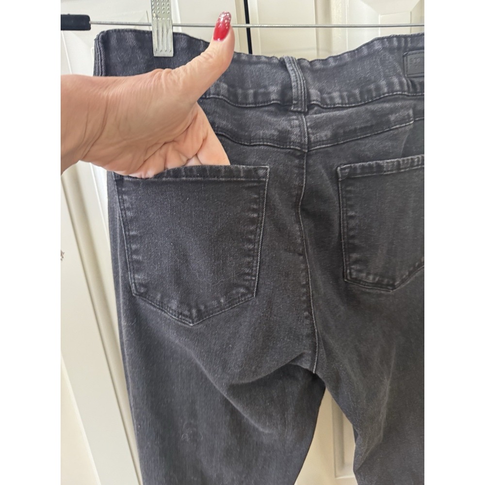 SoundStyle Womens Black High Waist Skinny Jeans Size 12 Stretch Ankle Denim - Picture 12 of 15
